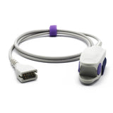 Pour capteur Mindray Datascope SpO2, clip pour doigt, connecteur 9 broches, 1 m