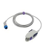 For Draeger Siemens Spo2 Sensor Adult Finger Soft 9.8 ft 10 Pins Connector - sinokmed