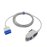 For for GE Marquette Spo2 Sensor Nellcor OxiMax Technology Finger Clip 9.8 ft 11 Pins Connector - sinokmed