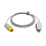 For MEK SpO2 Sensor Reusable Adult Clip Connector 9.8 ft 8 Pins Connector - sinokmed