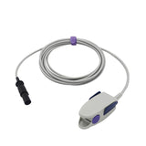 For Baxter 600015 SpO2 Sensor Reusable Adult Clip 9.8 ft 7 Pins Connector - sinokmed