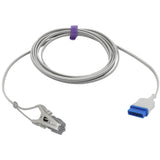 For GE Marquette Veterinary Spo2 Sensor Animal Ear Tongue Clip OxiMax Technology 9.8 ft 11 Pins Connector - sinokmed