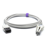 For Ohmeda Trusat Veterinary Spo2 Lingual Sensor Vet Ear Tongue 9.8 ft 9 Pins Connector