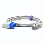 Pour capteur SpO2 vétérinaire Nihon Kohden, clip auriculaire et lingual pour animaux, connecteur 14 broches, 3 m