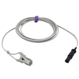 For for Datex Ohmeda Veterinary Spo2 Sensor Animal Ear Tongue Clip 9.8 ft 7 Pins Connector - sinokmed