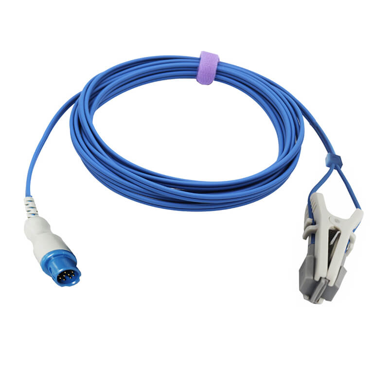 For Philips Veterinary Spo2 Sensor Animal Clip 9.8 ft 12 Pins Connector - sinokmed