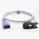 For Nellcor Spo2 Sensor Adult Ear Clip 3.2 ft 9 Pins Connector - sinokmed