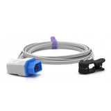 Für Nihon Kohden Spo2 Sensor Erwachsene Ohr Clip 9,8 ft 14 Pins Stecker