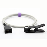 For Nonin Veterinary Spo2 Sensor Animal Ear Tongue Clip 3.2 ft 7 Pins Connector