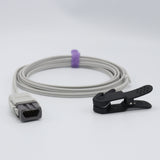 For Ohmeda Trusat Veterinary Spo2 Lingual Sensor Vet Ear Tongue 9.8 ft 9 Pins Connector - sinokmed