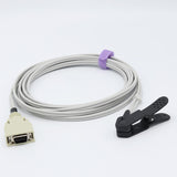For for Mindray-Datascope Veterinary spo2 Sensor animal Tongue ear clip 9.8 ft 14 Pins Connector - sinokmed