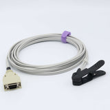 For Nellcor Veterinary Spo2 Sensor Lingual Sensor Vet Ear Tongue 9.8 ft 14 Pins Connector - sinokmed
