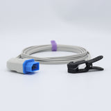 For for Nihon Kohden Veterinary Spo2 Sensor Animal Ear Tongue Clip 9.8 ft 14 Pins Connector - sinokmed