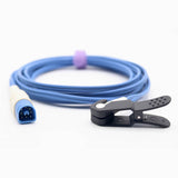 For Philips Veterinary Spo2 Sensor Animal Ear Tongue Clip 9.8 ft 8 Pins Connector - sinokmed