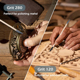 Schleifstäbe, 50 Stück, doppelseitige Schleifwerkzeuge für Holz- und Kunststoffmodelle, Körnung 120/280, 5,4 x 0,2 Zoll 