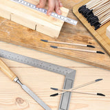 Schleifstäbe, 50 Stück, doppelseitige Schleifwerkzeuge für Holz- und Kunststoffmodelle, Körnung 120/280, 5,4 x 0,2 Zoll 