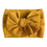 Breite Nylon-Stirnbänder mit Knoten, große Haarschleife, elastische Kopftücher, übergroße Haarbänder, große Haarschleifen, Haar-Accessoires für Babys, Mädchen, Säuglinge, Kleinkinder, Kinder 