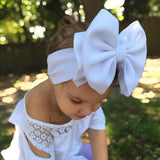 Breite Nylon-Stirnbänder mit Knoten, große Haarschleife, elastische Kopftücher, übergroße Haarbänder, große Haarschleifen, Haar-Accessoires für Babys, Mädchen, Säuglinge, Kleinkinder, Kinder 