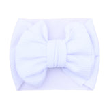 Breite Nylon-Stirnbänder mit Knoten, große Haarschleife, elastische Kopftücher, übergroße Haarbänder, große Haarschleifen, Haar-Accessoires für Babys, Mädchen, Säuglinge, Kleinkinder, Kinder 