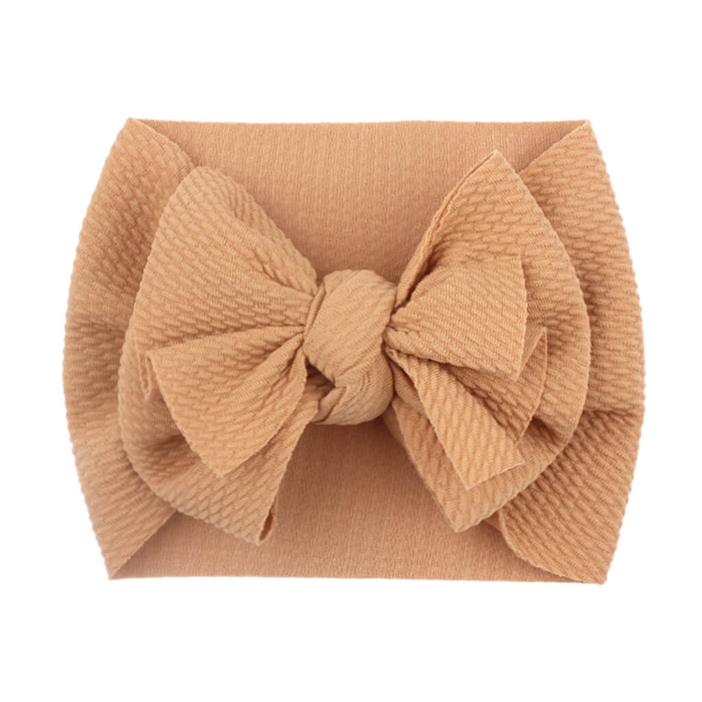 Breite Nylon-Stirnbänder mit Knoten, große Haarschleife, elastische Kopftücher, übergroße Haarbänder, große Haarschleifen, Haar-Accessoires für Babys, Mädchen, Säuglinge, Kleinkinder, Kinder 