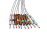 For Schiller 2.400095 EKG Cable 10 Leads Wires 9.8 ft AHA Banana 4.0mm