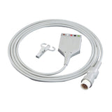 For Philips M1668A ECG Trunk Cable 5 Lead to 12Pin Connector AHA Latex - sinokmed