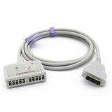 For Marquette EKG Trunk cable 22341809 + EKG Leadwire 38401817 AHA Connector - sinokmed