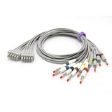 For Marquette EKG Trunk cable 22341809 + EKG Leadwire 38401817 AHA Connector - sinokmed
